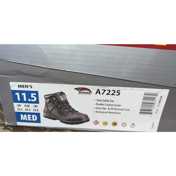 Avenger Work Boot A7225‎ Safety Toe 6” Brown - Mens Size 11.5M NIB main image 8